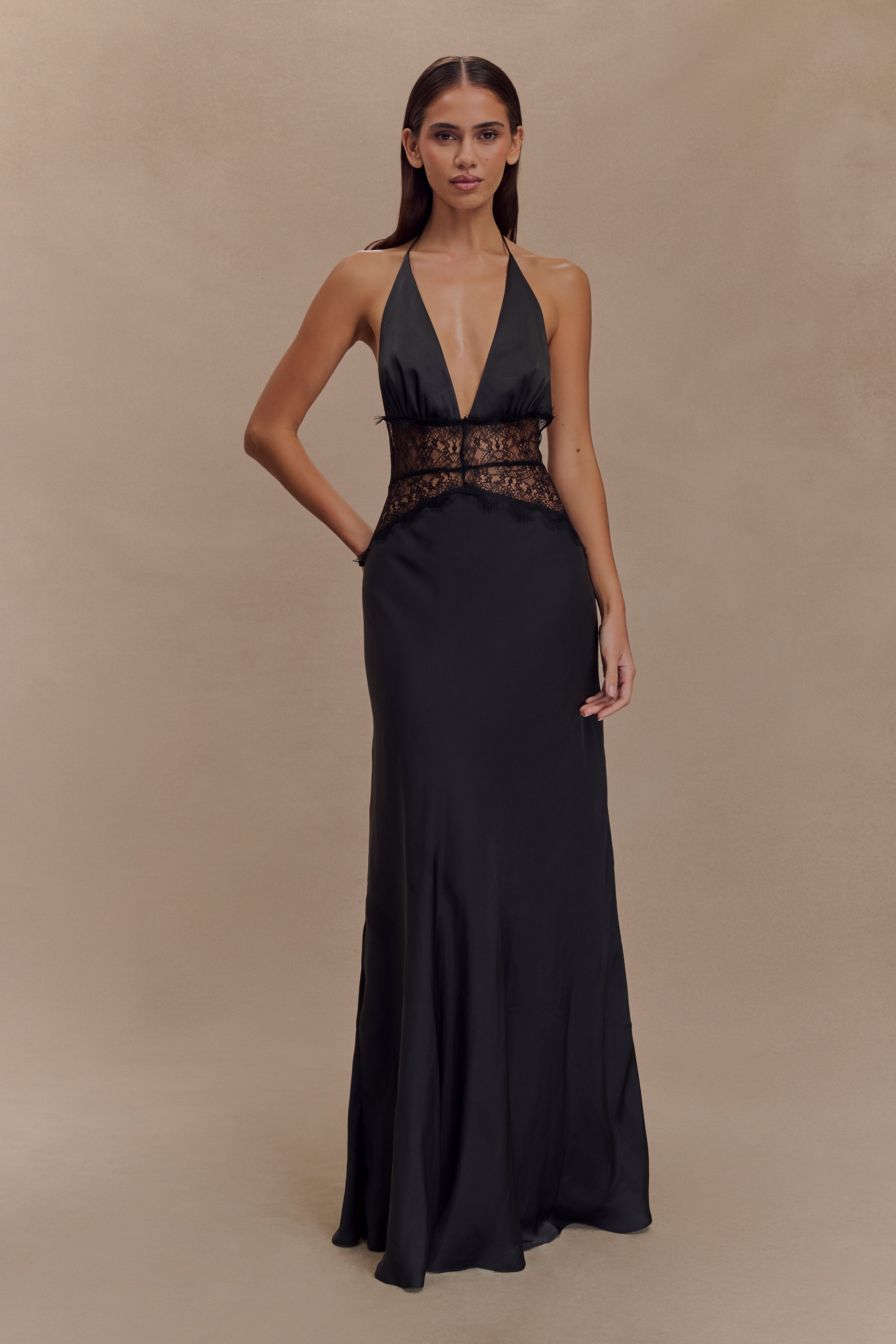 SELENA LACE MAXI – NOIR
