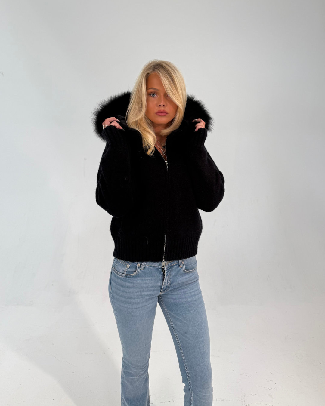 Fur Jacket Satin