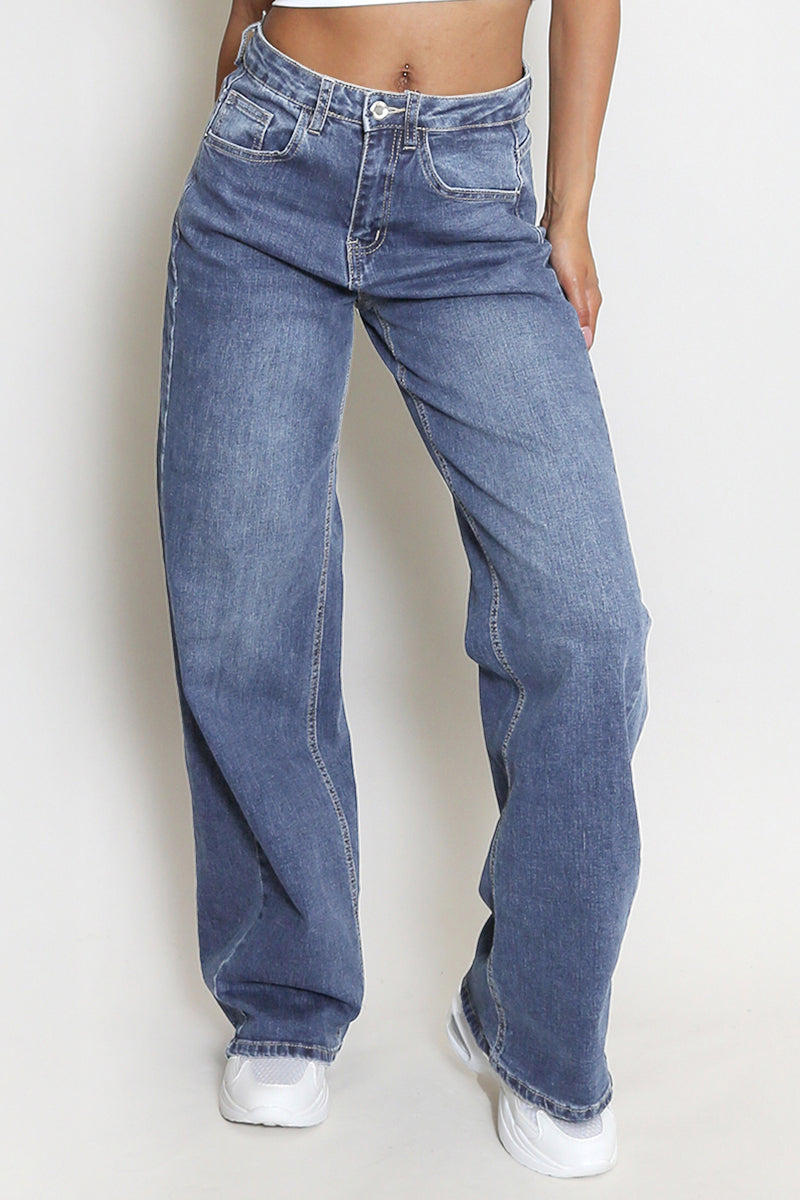 Street Luxe Denim Pants
