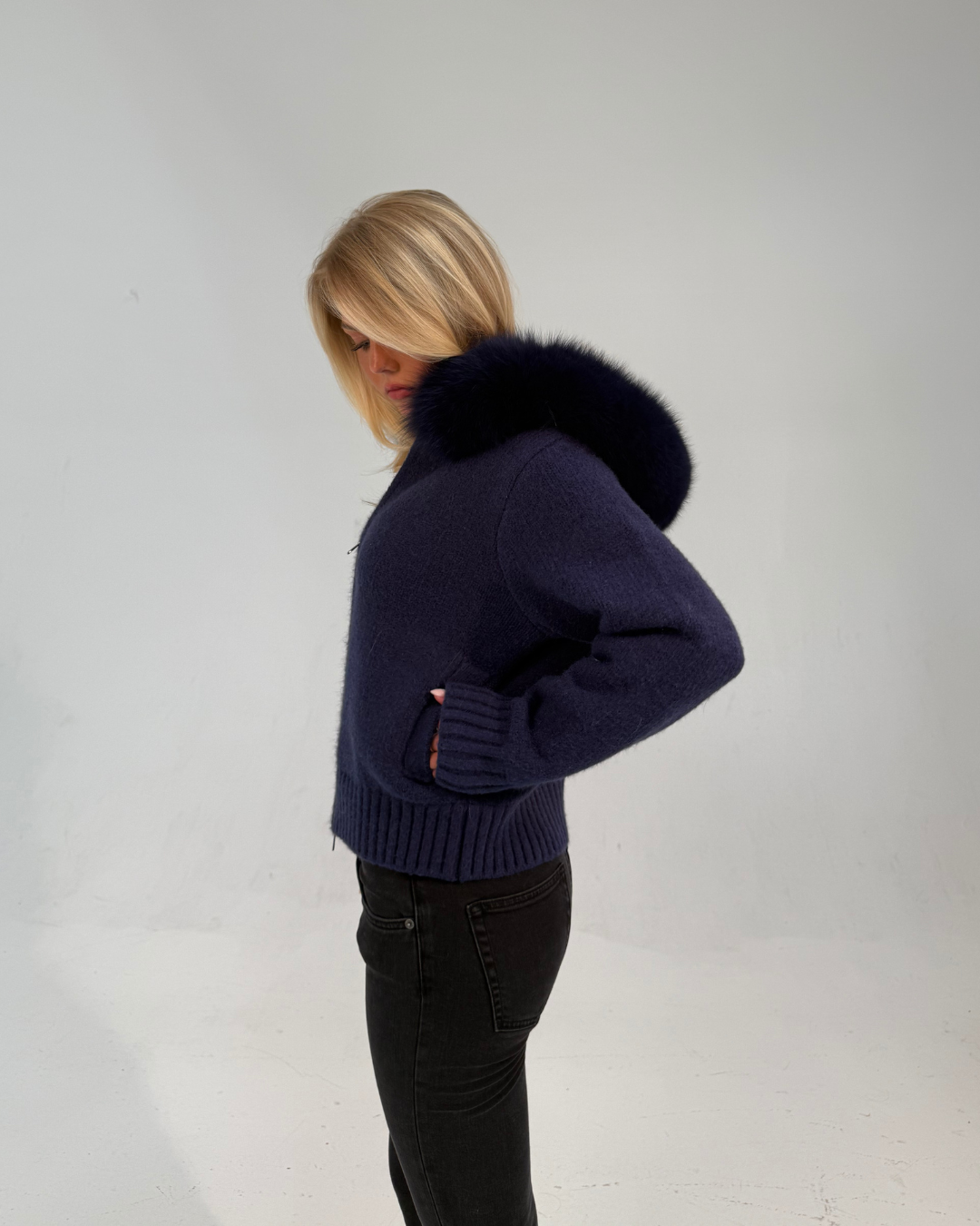 Fur Jacket Satin