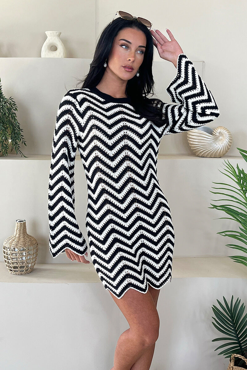 Zebra Vibe Mini Dress