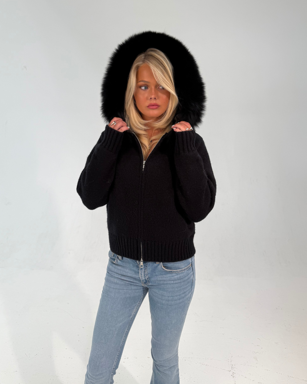 Fur Jacket Satin