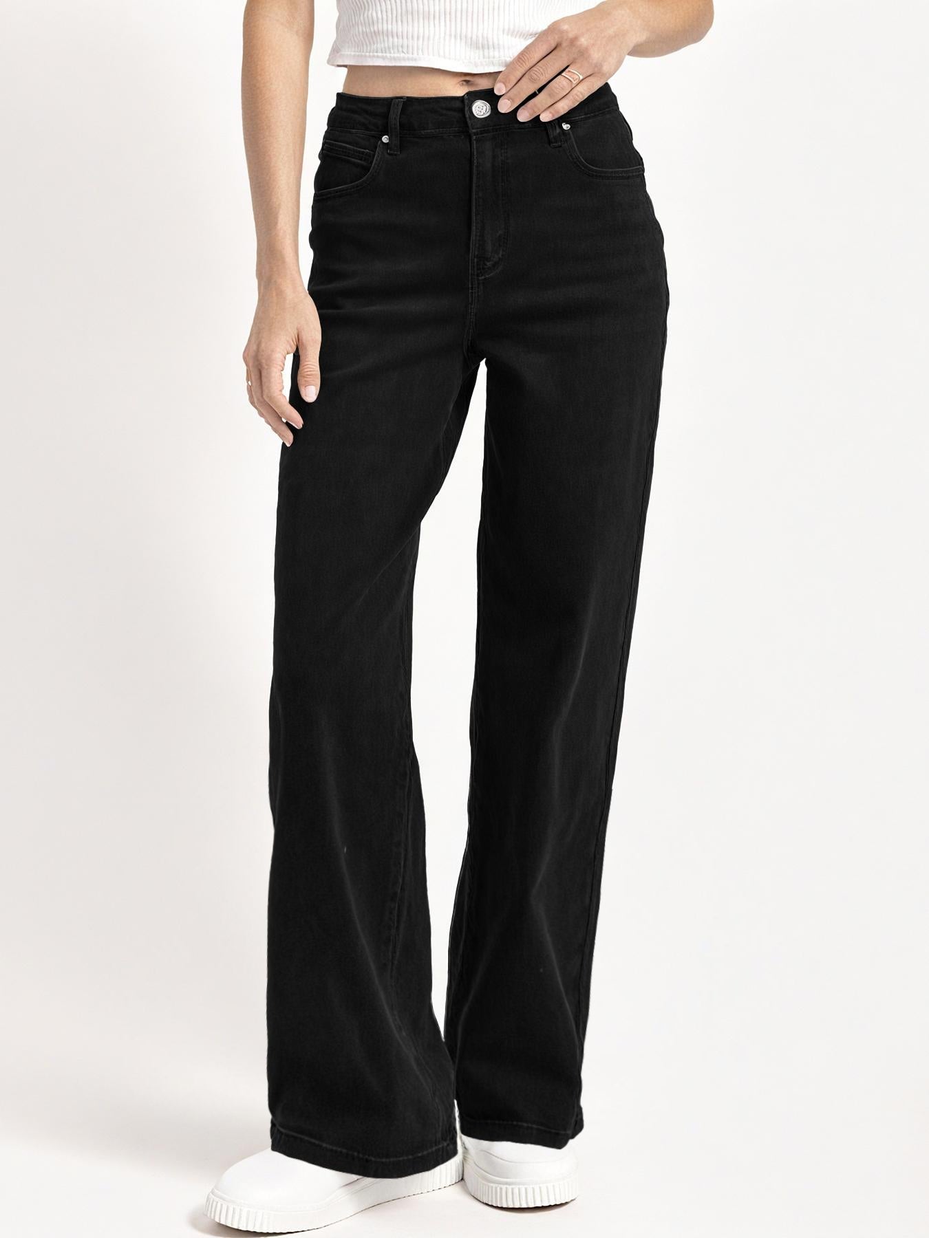 Street Luxe Denim Pants