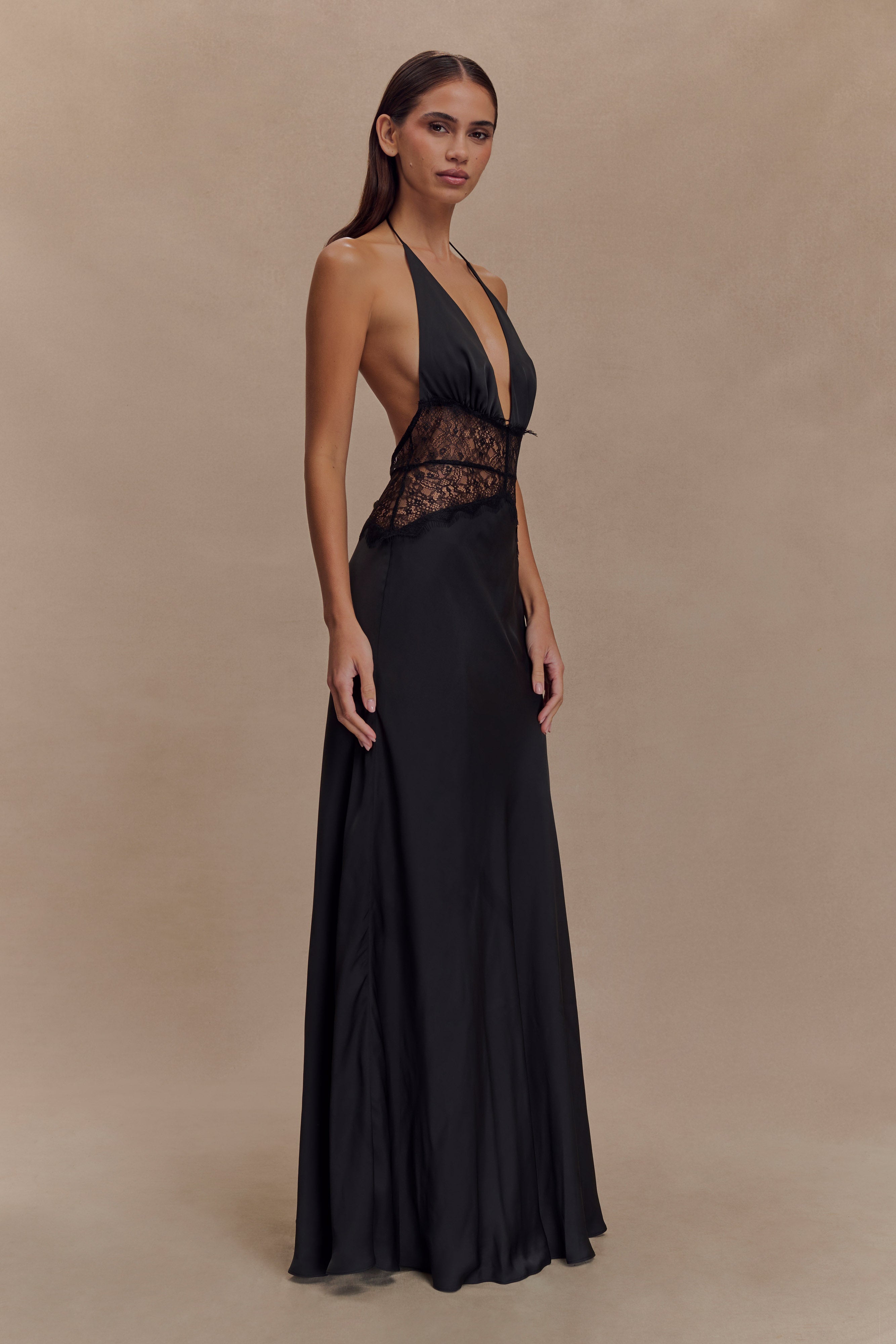 SELENA LACE MAXI – NOIR