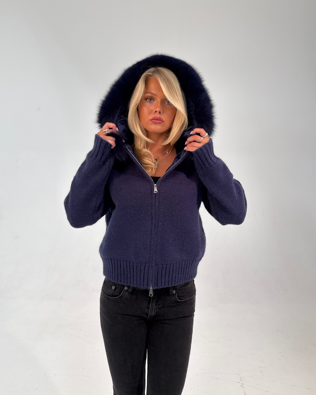 Fur Jacket Satin