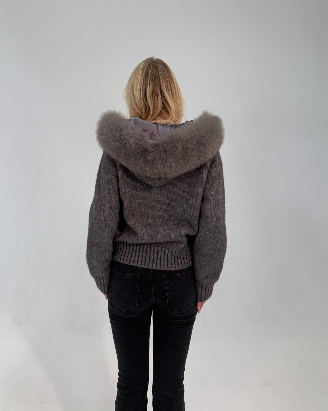 Fur Jacket Satin