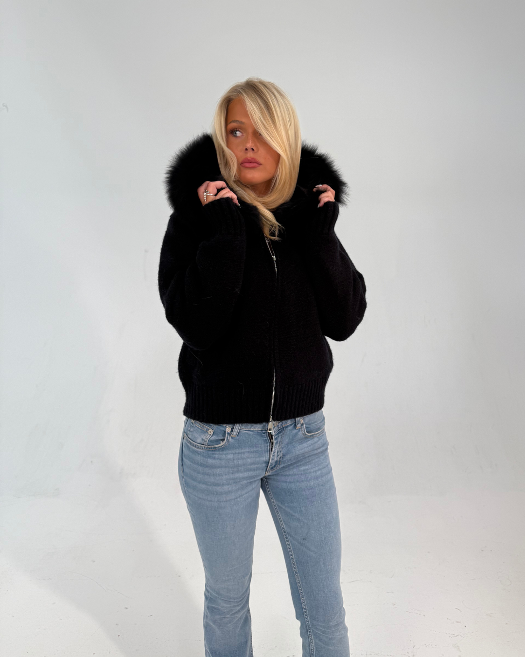 Fur Jacket Satin
