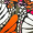 Multi Butterfly Print Halterneck Straw Belt Tiered Midi Dress