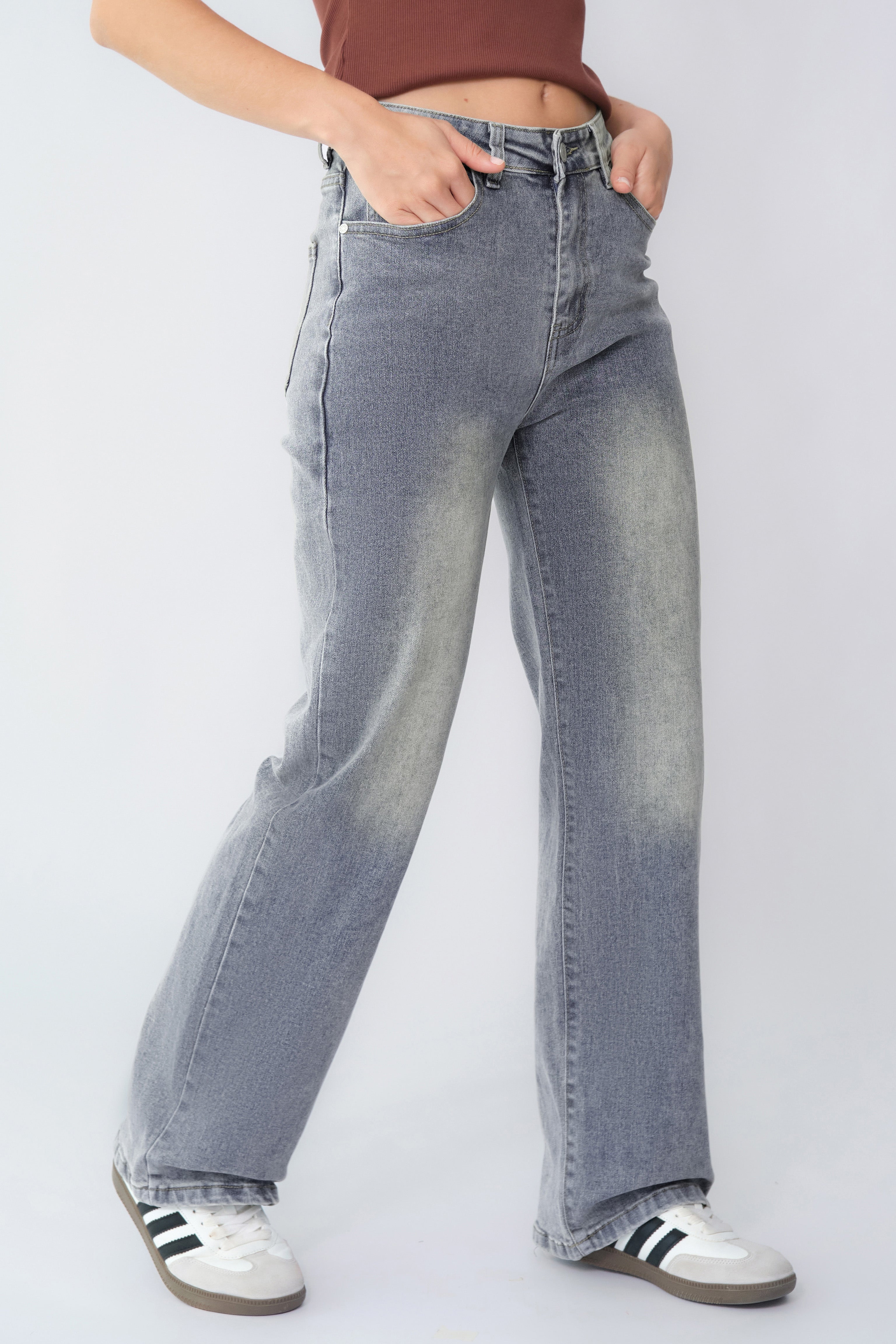 Street Luxe Denim Pants