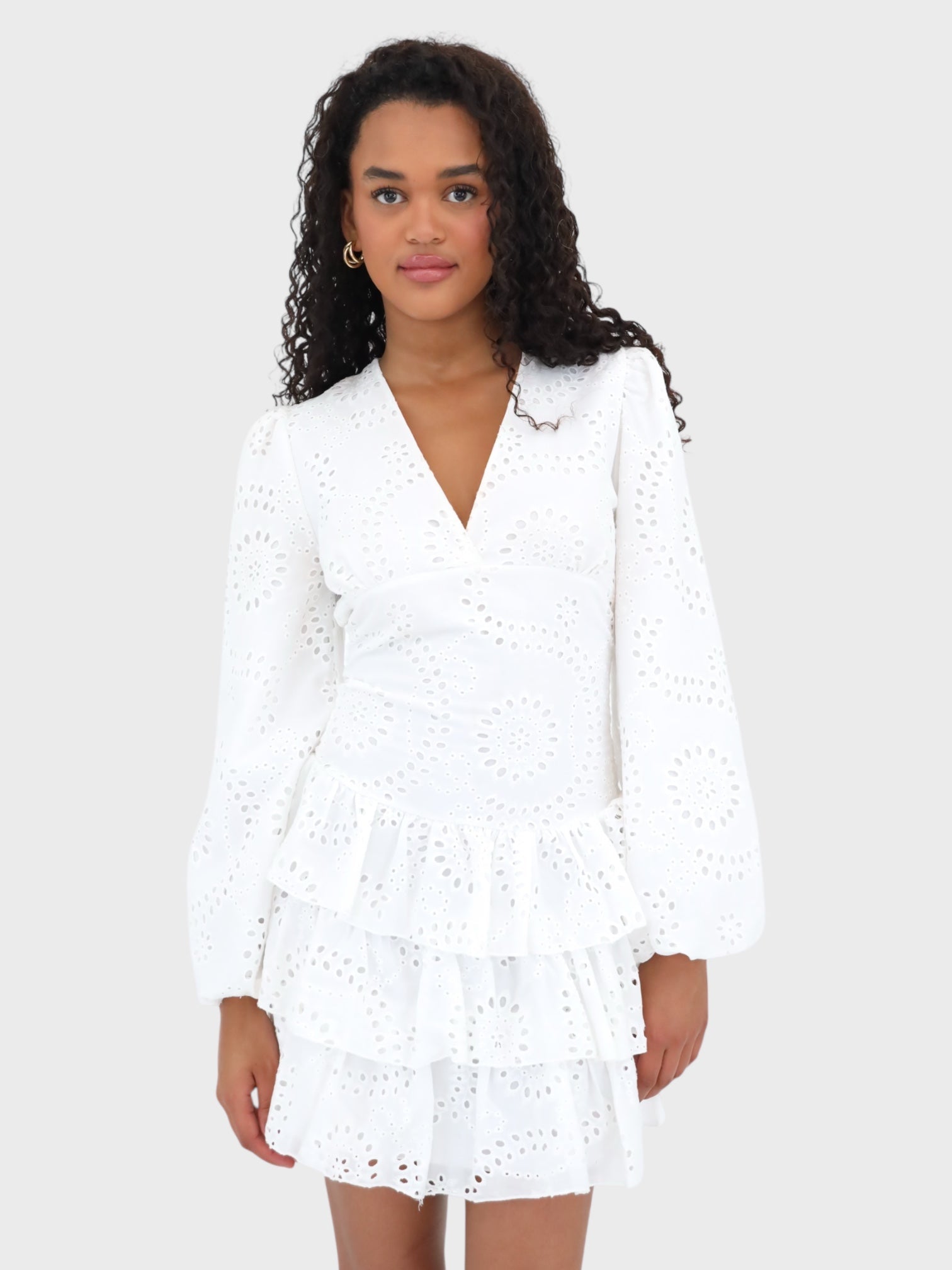 ELARA EYELET DRESS