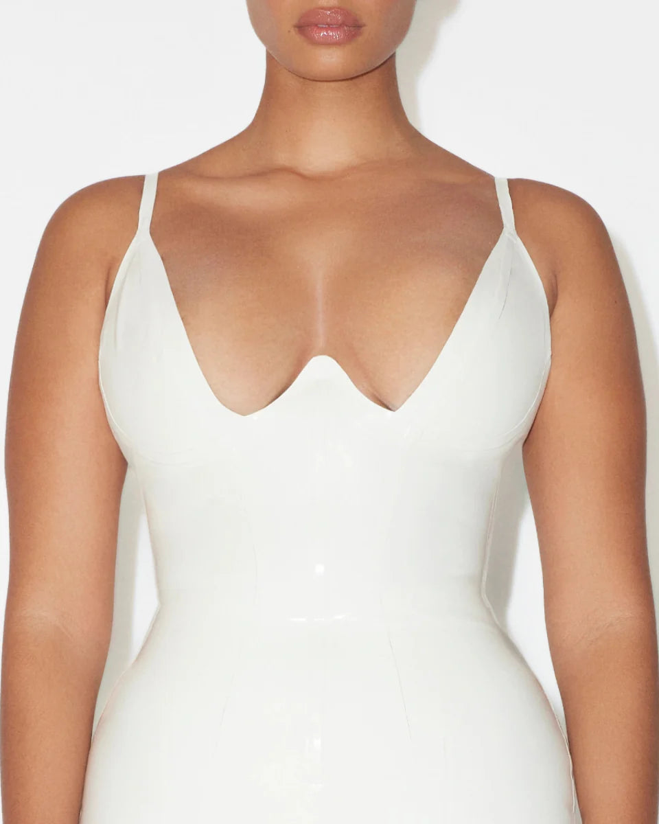 ONYX GLOSS LATEX DRESS