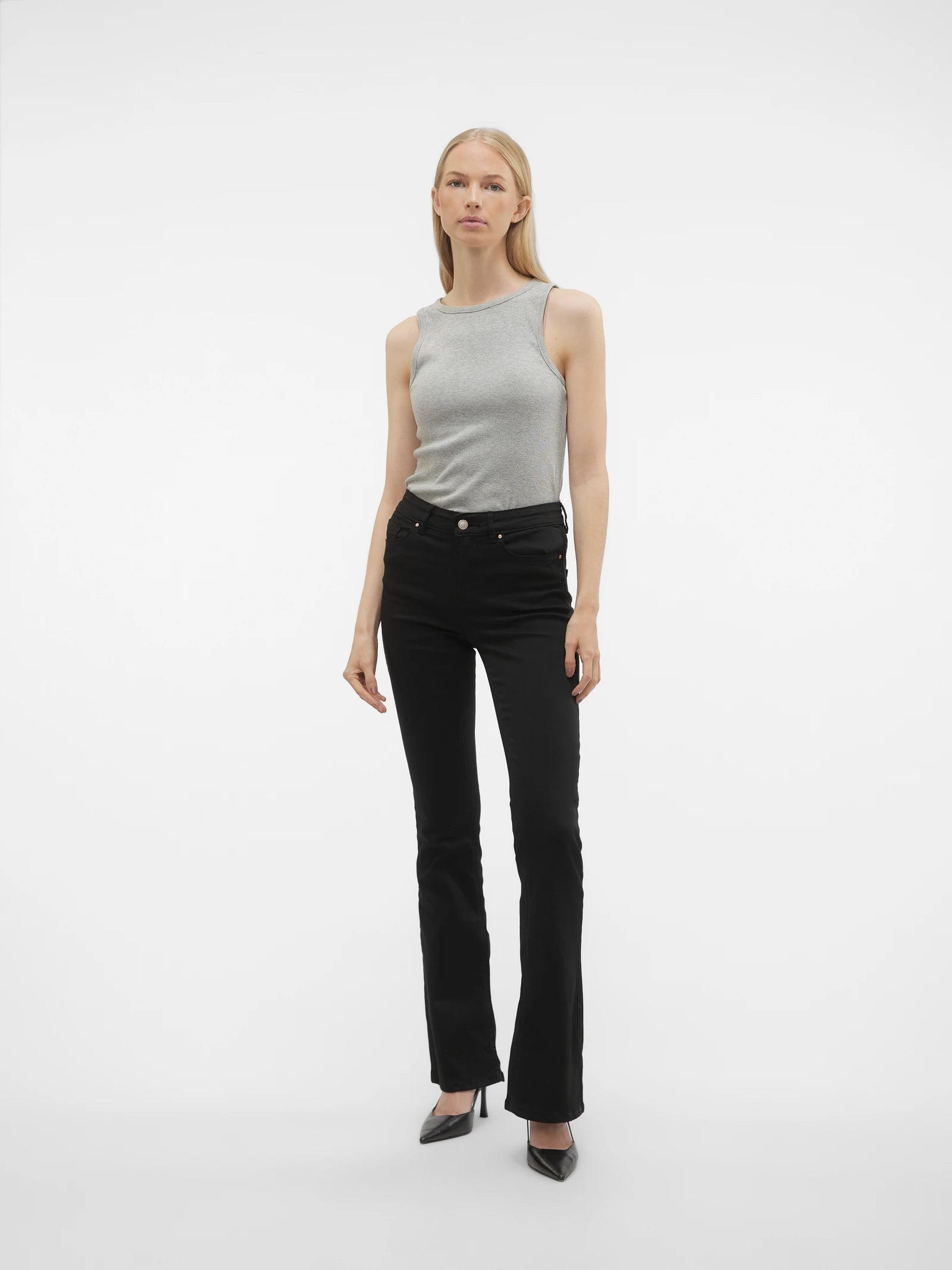 Black Flared Jeans