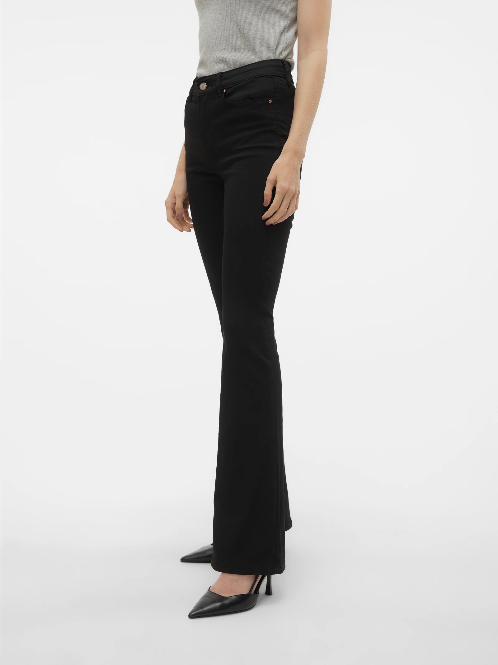 Black Flared Jeans